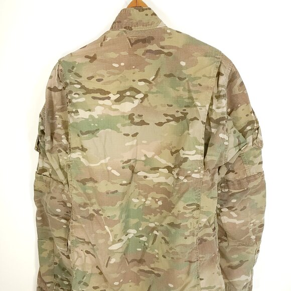 US Military Coat Army Combat Men's Med Long FR Multicam Camo Zip Hook Loop Front - Picture 3 of 11